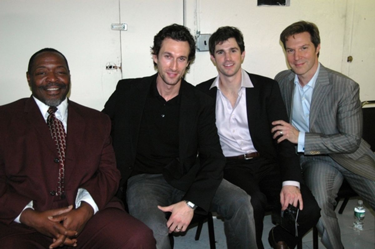 Chuck Cooper, Aaron Lazar, Matt Cavenaugh, Ron Bohmer at 