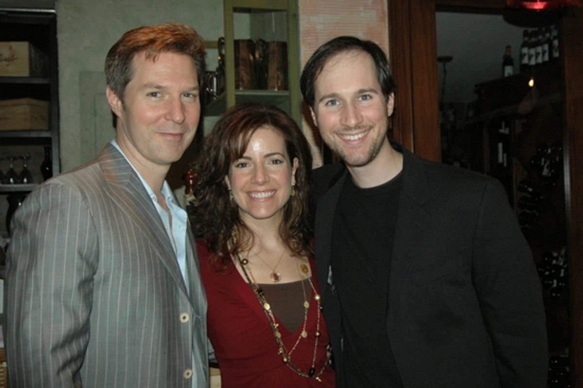 Ron Bohmer, Sandra Josephs and Michael Wilhoite (Production Stage Manager) at 
