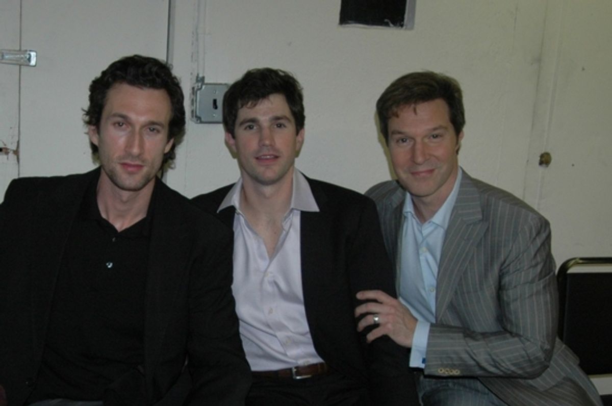 Aaron Lazar, Matt Cavenaugh, and Ron Bohmer at 