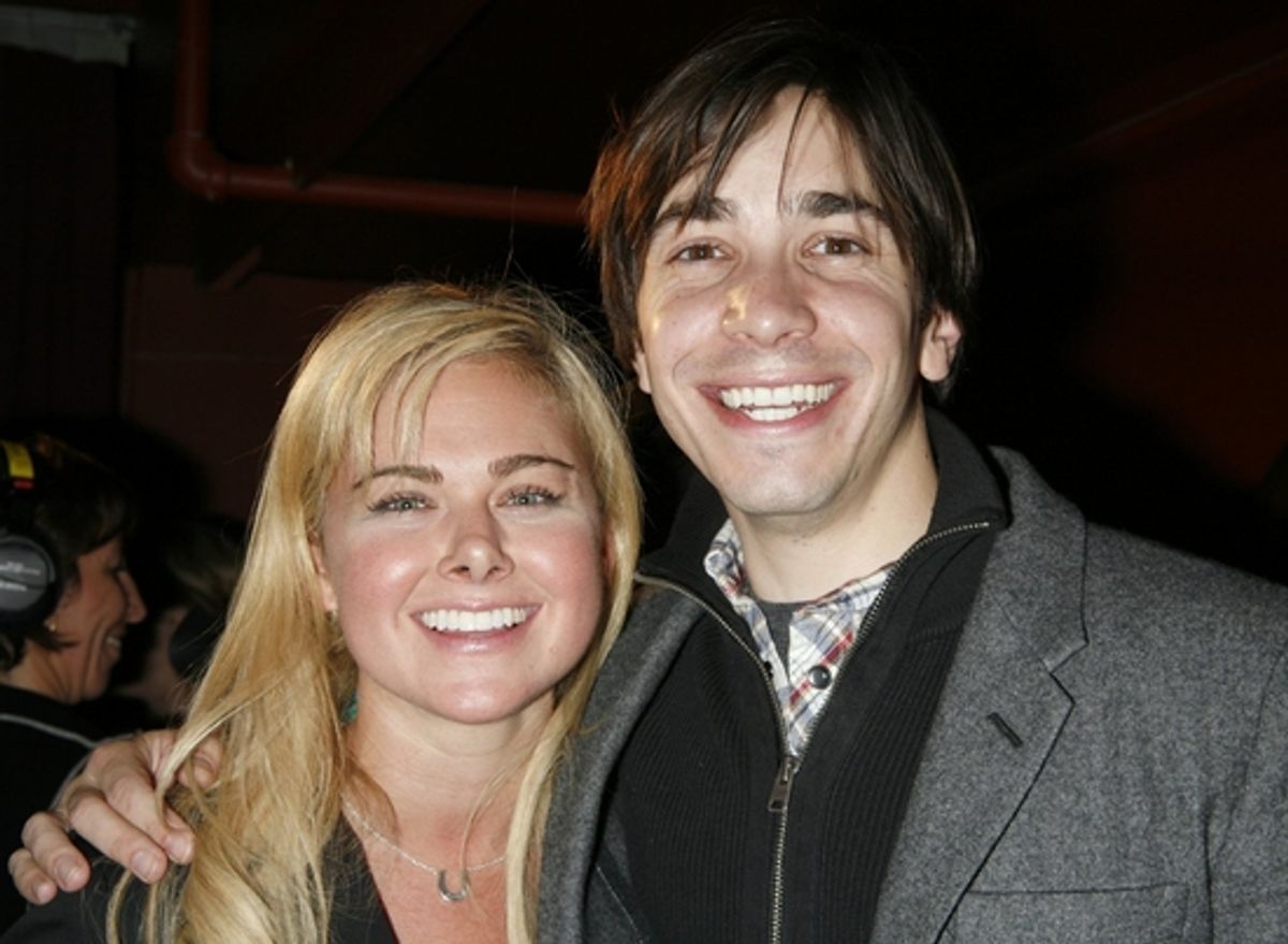 Laura Bell Bundy and Justin Long at THE 24 HOUR PLAYS After Party