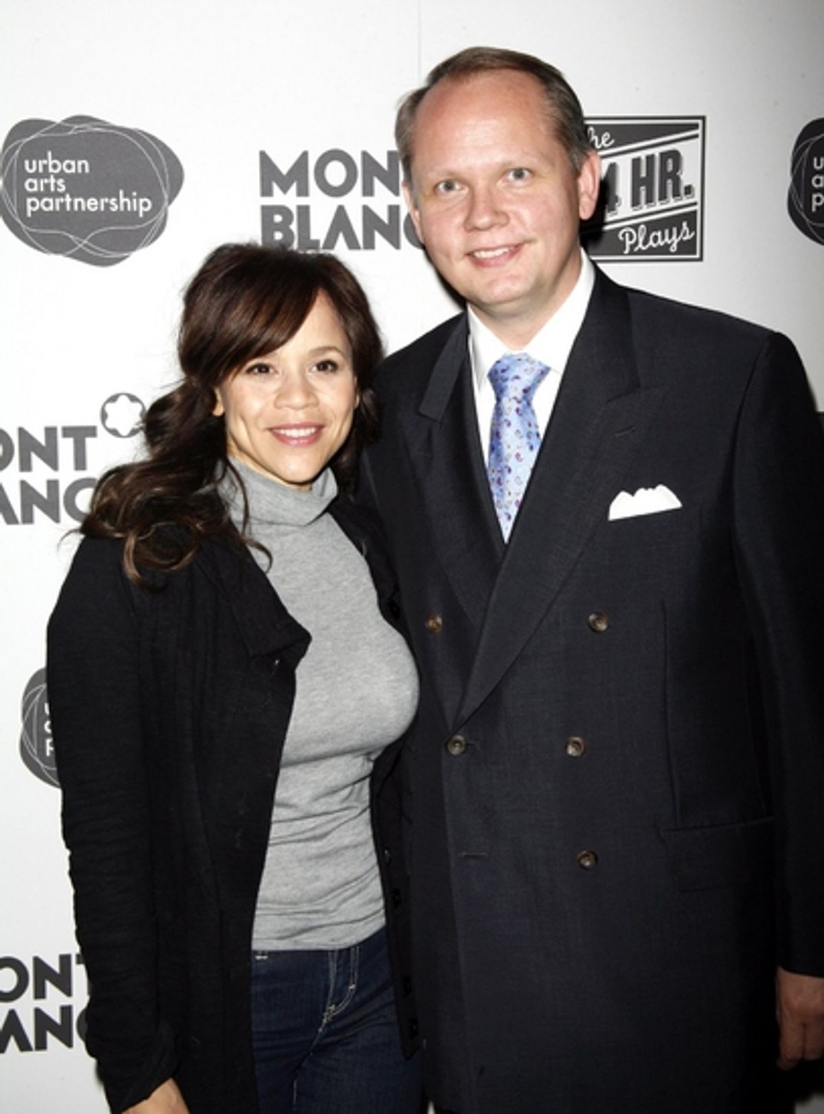 Rosie Perez and Jan-Patrick Schmitz at THE 24 HOUR PLAYS After Party