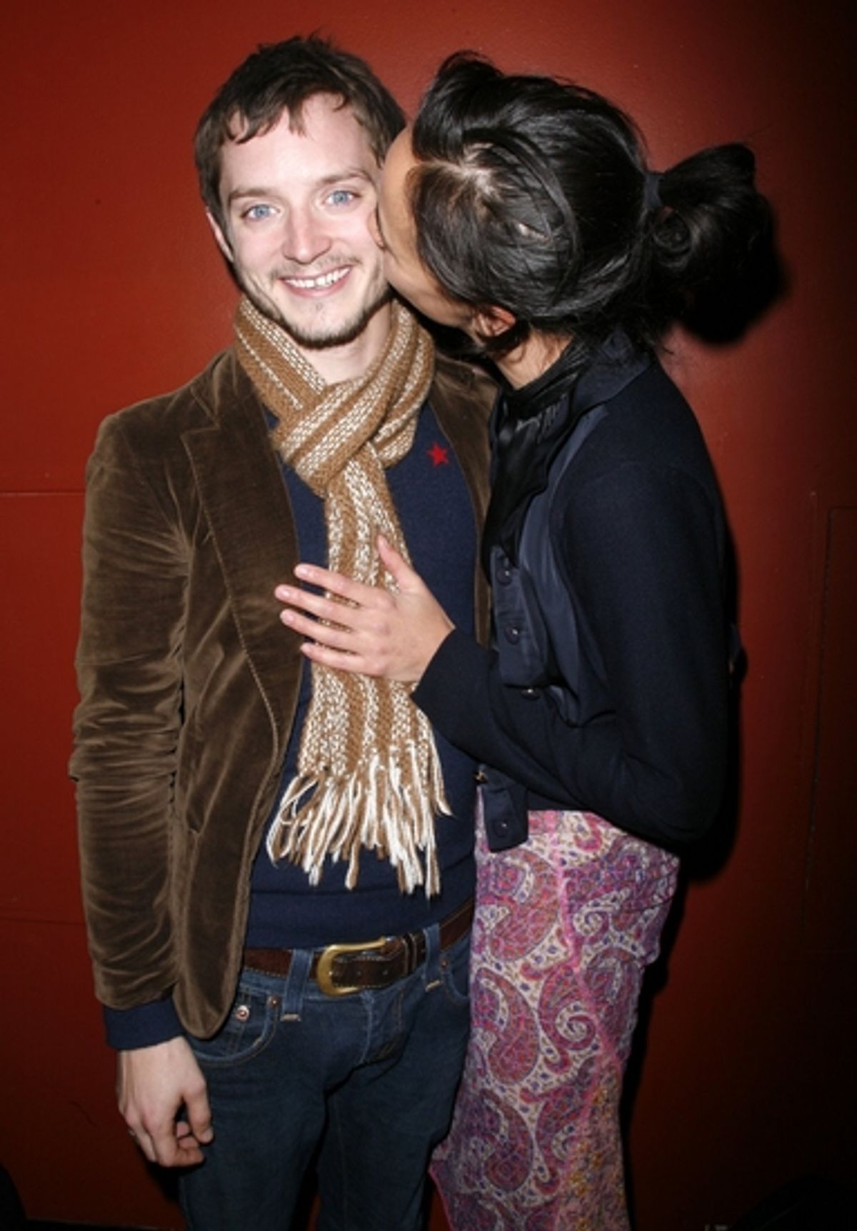 Elijah Wood and Pamela Racine at 