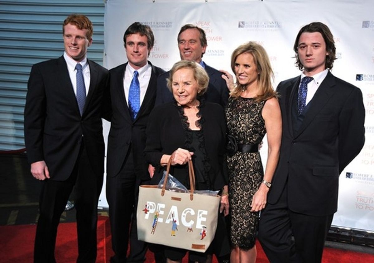 Joseph Kennedy, Matt Kennedy, Ethel Kennedy, and Robert F. Kennedy Jr. at 