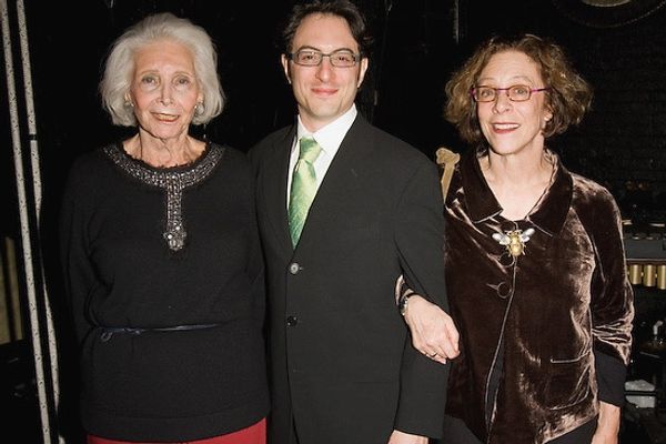 Producer Rhoda Herrick, David Grausman, Martha's son and Martha Clarke Photo