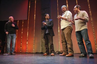 Noah Emmerich with Steve Rosen, John Ellison Conlee, and Jason Kravits


 Photo