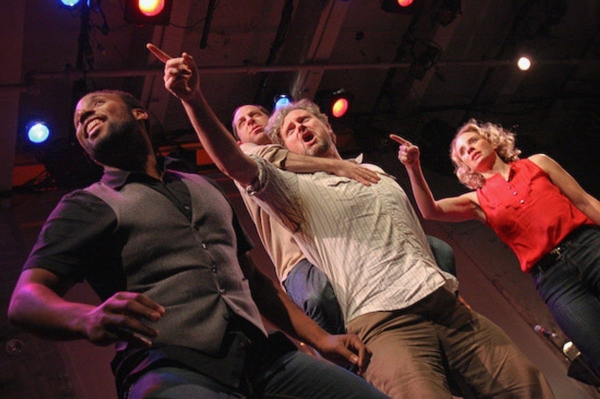 Maurice Murphy, John Ellison Conlee, Jason Kravits, and Sarah Saltzberg at 