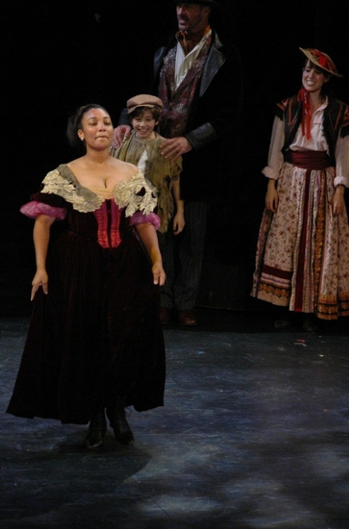 Natalie Venetia Belcon at OLIVER! at the White Plains Peforming Arts Center