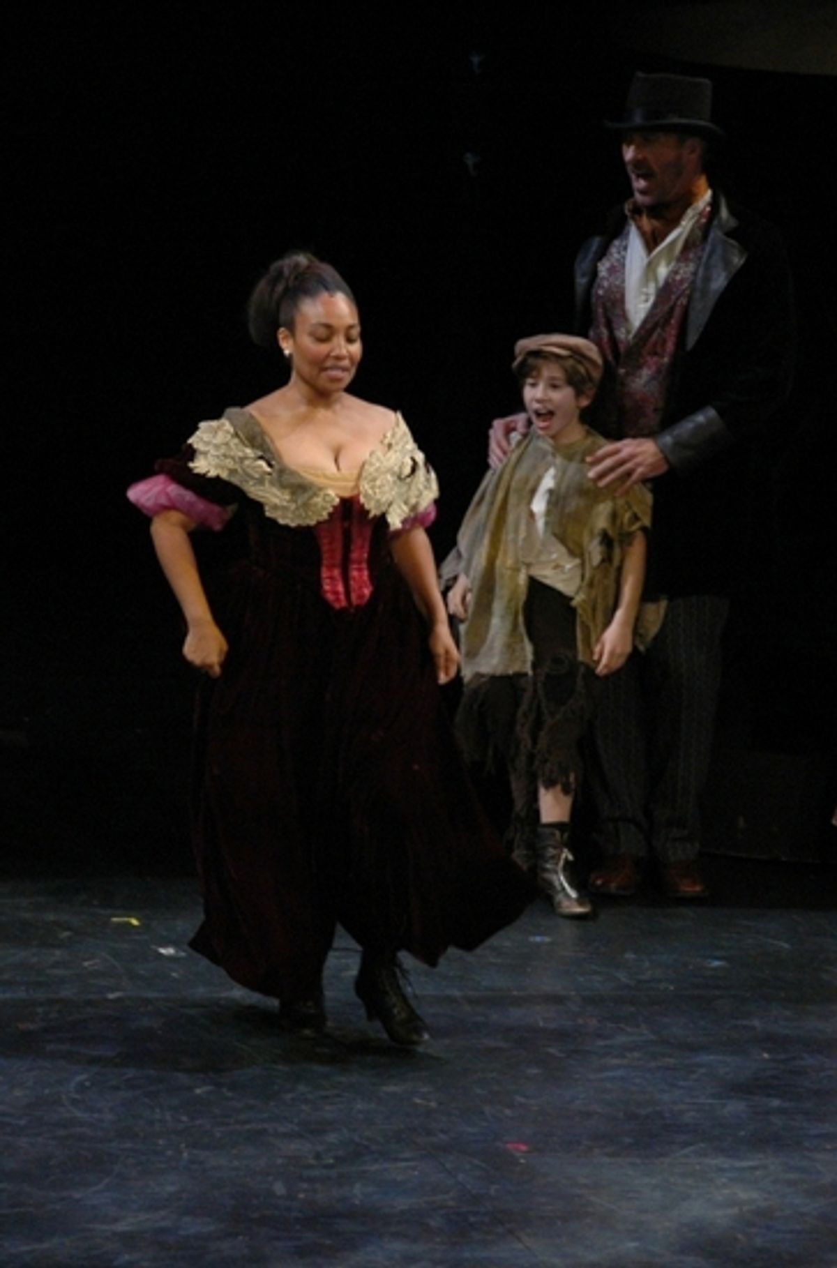 Natalie Venetia Belcon at OLIVER! at the White Plains Peforming Arts Center