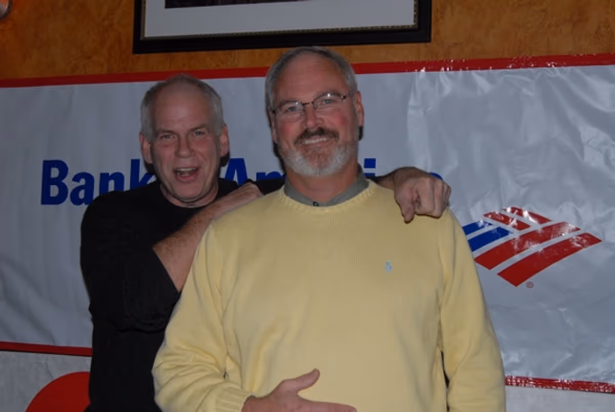 Gary Rausenberger and Michael Hotopp set builders Cigar Box Studios at OLIVER! at the White Plains Peforming Arts Center