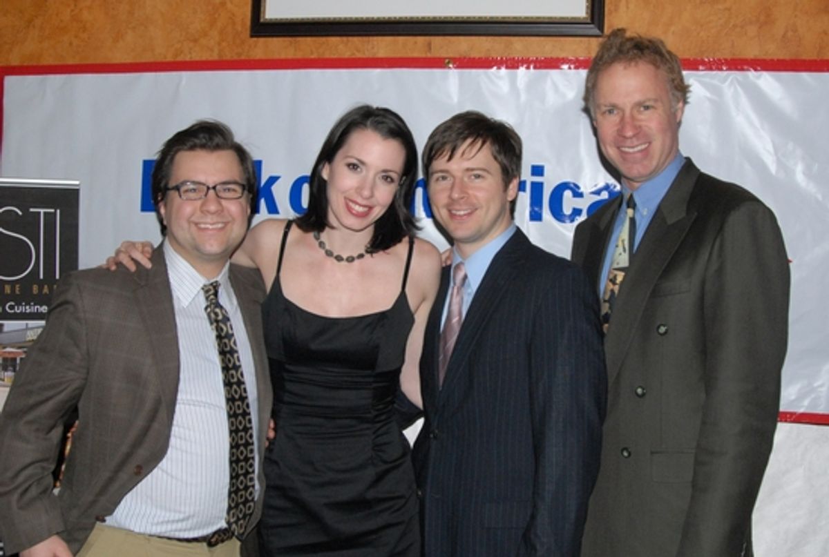 Michael Cassara (Casting), Melissa Rae Mahon (Choreoghapher), Sean McKnight (Choreographer) and Luke Yankee (Director) at 