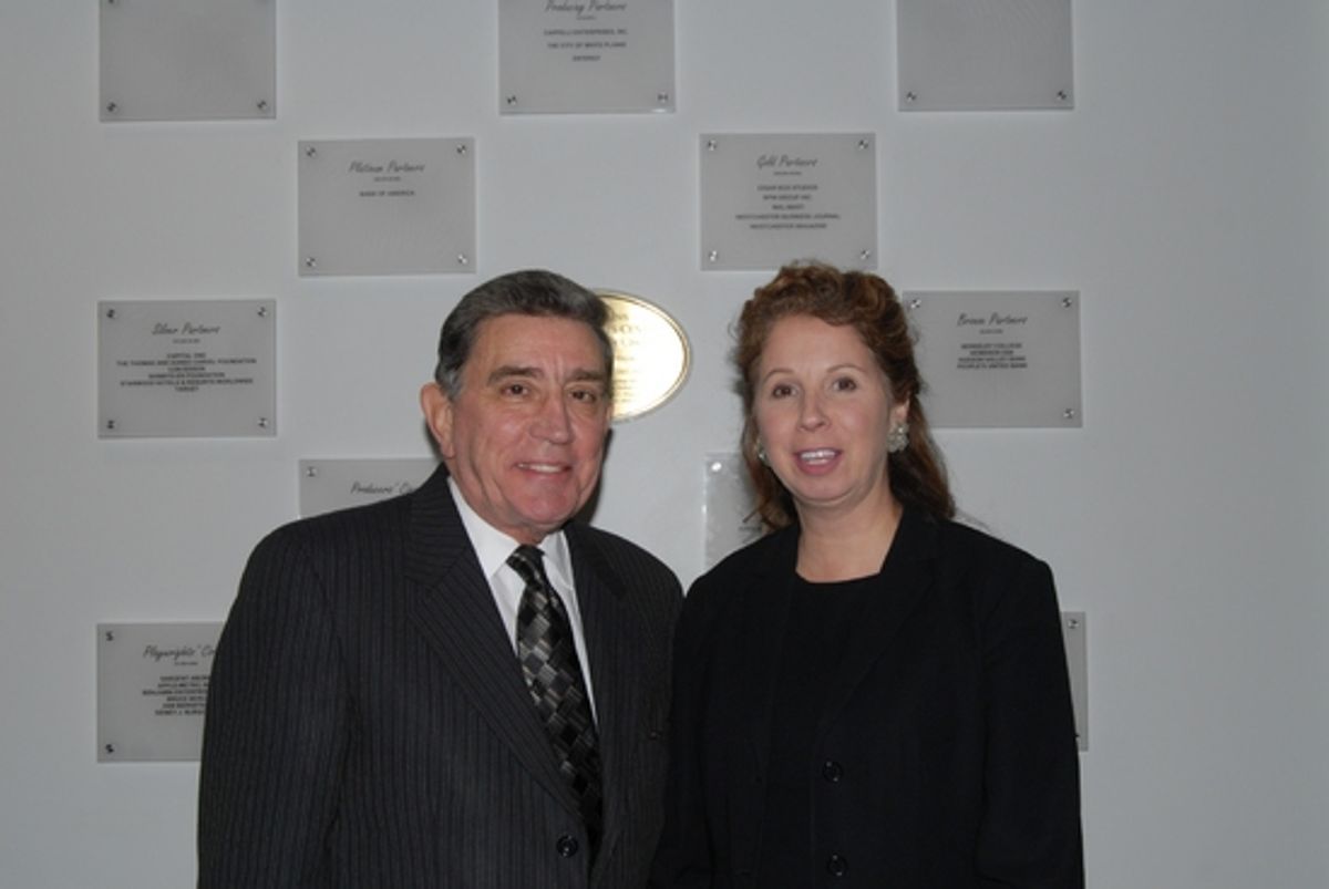 County Executive Andrew Spano and the Senior Vice President Of Bank of America, N. A. at OLIVER! at the White Plains Peforming Arts Center