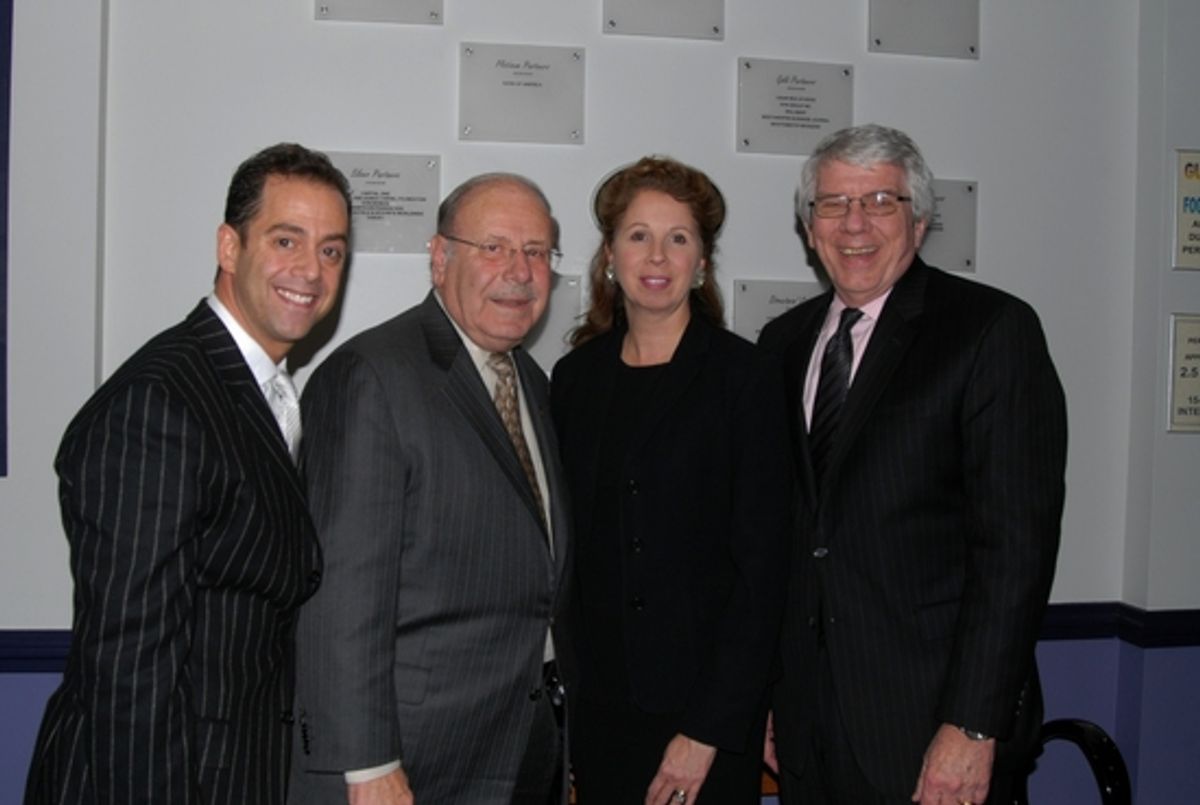 Bruce Robert Harris (Associate Producer), Mayor Joseph Delfino of White Plains, Senior Vice President Of Bank of America, N. A. , and Jack W. Batman (Executive Producer) at 