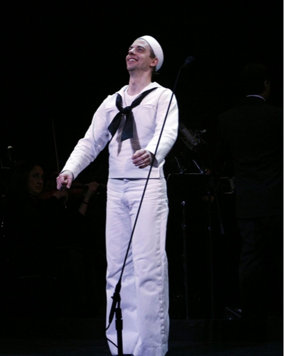 Christian Borle at ON THE TOWN Curtain Call