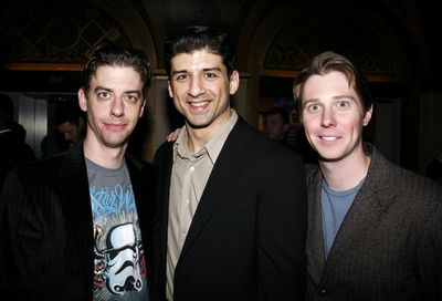 Christian Borle, Tony Yazbeck and Justin Bohon
 Photo