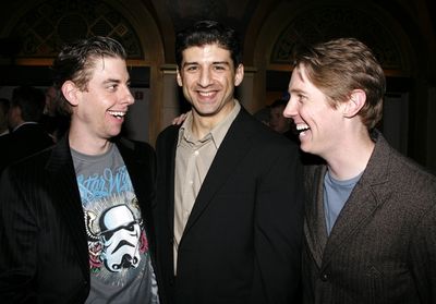 Christian Borle, Tony Yazbeck and Justin Bohon
 Photo