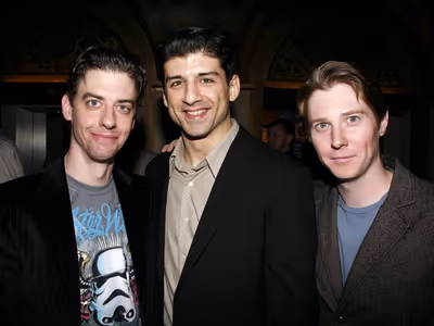 Christian Borle, Tony Yazbeck and Justin Bohon
 Photo