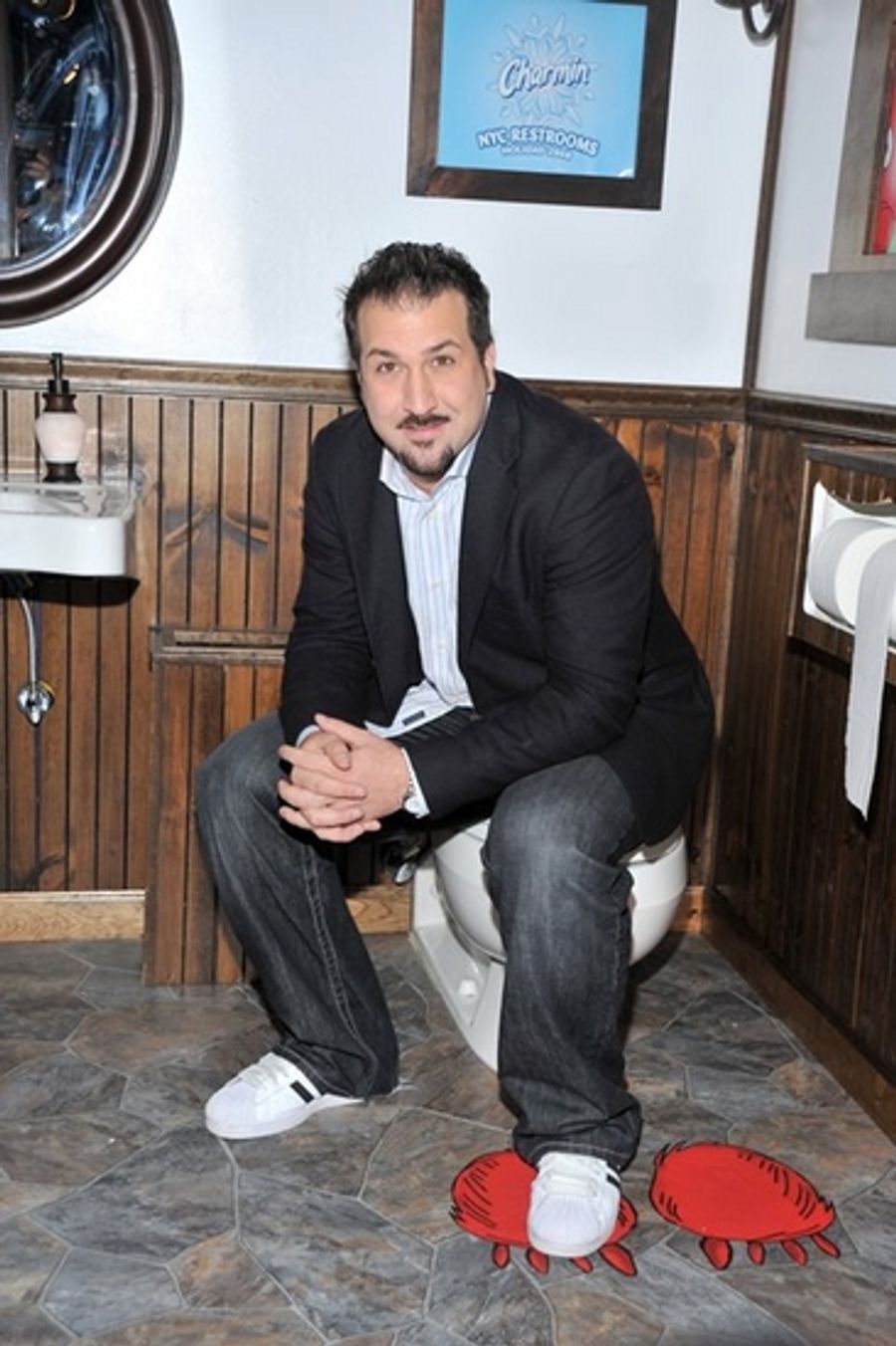 Photo Coverage: Joey Fatone Inaugurates NYC Toilets Image