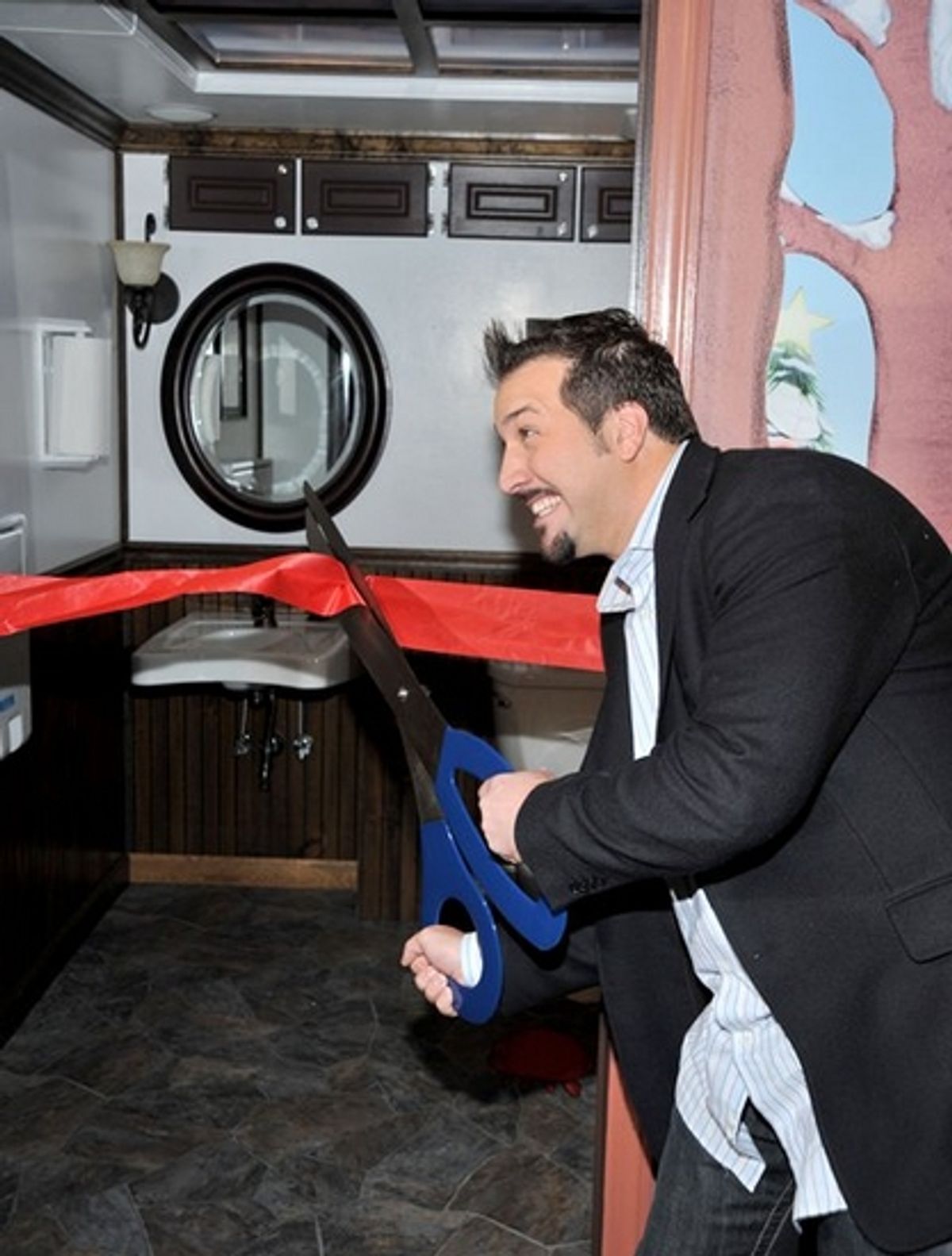 Joey Fatone at Joey Fatone Inaugurates NYC Toilets