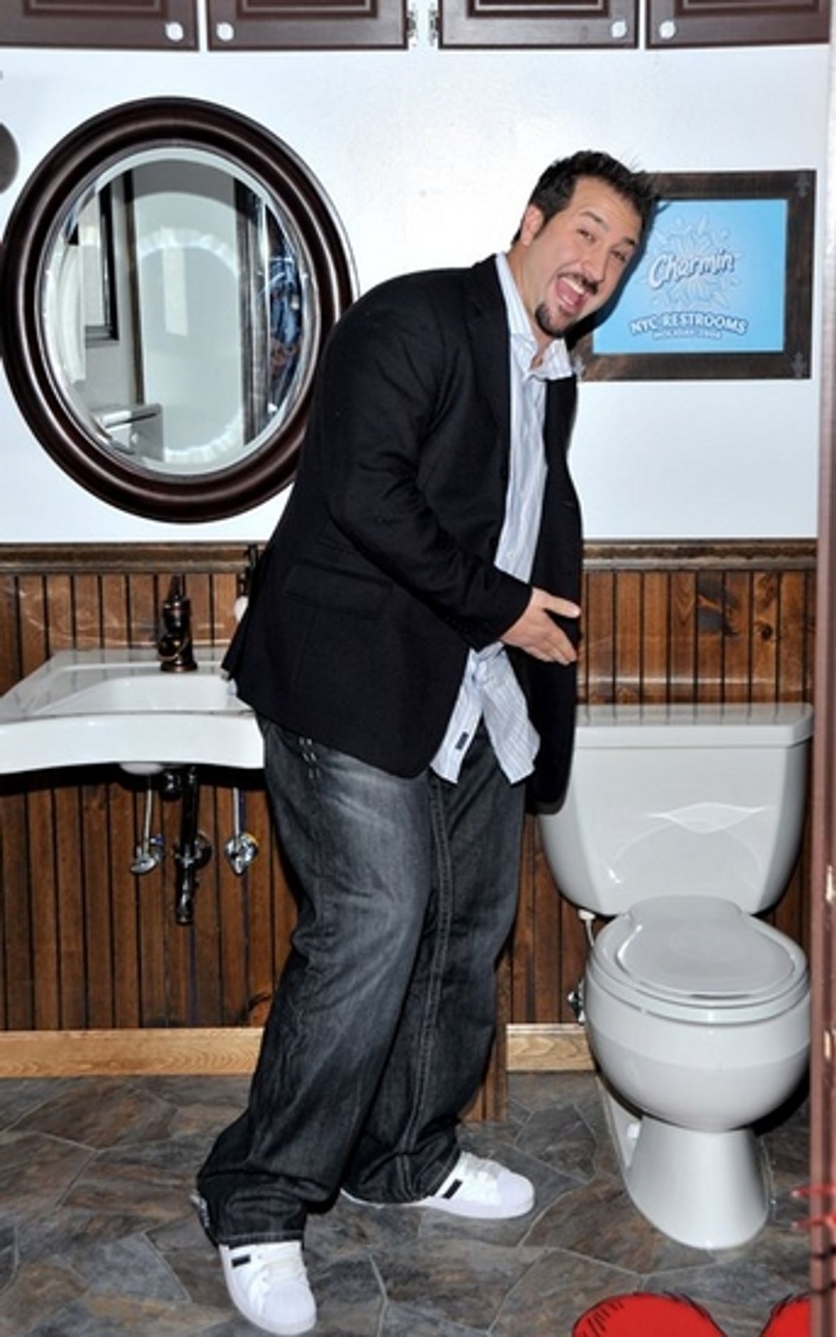 Joey Fatone at Joey Fatone Inaugurates NYC Toilets