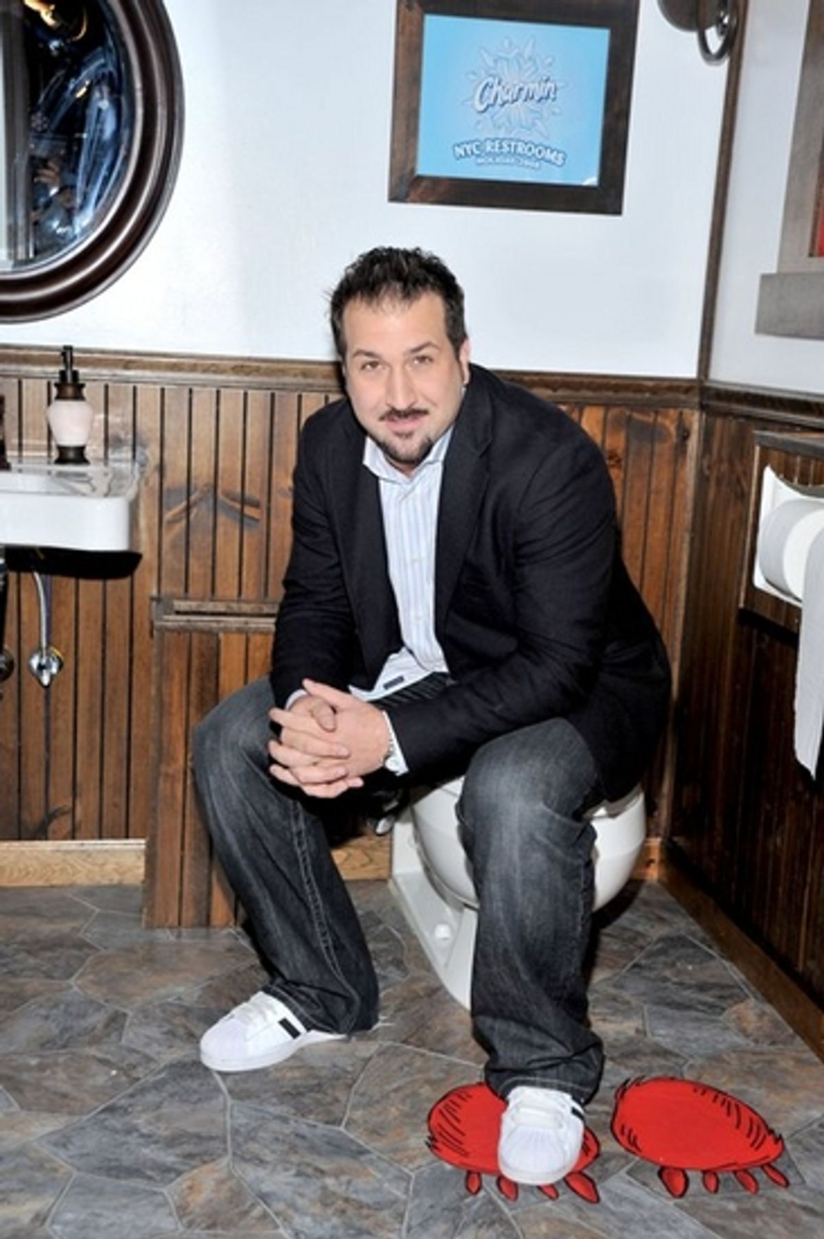 Joey Fatone at Joey Fatone Inaugurates NYC Toilets