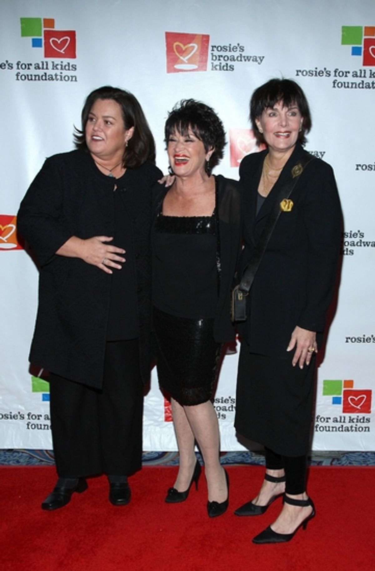 Rosie O'Donnell, Chita Rivera and Linda Dano at Rosie's Gala: Building Dreams for Kids Honors Rivera