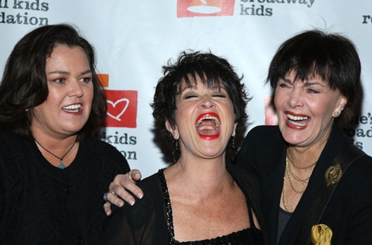 Rosie O'Donnell, Chita Rivera and Linda Dano at Rosie's Gala: Building Dreams for Kids Honors Rivera