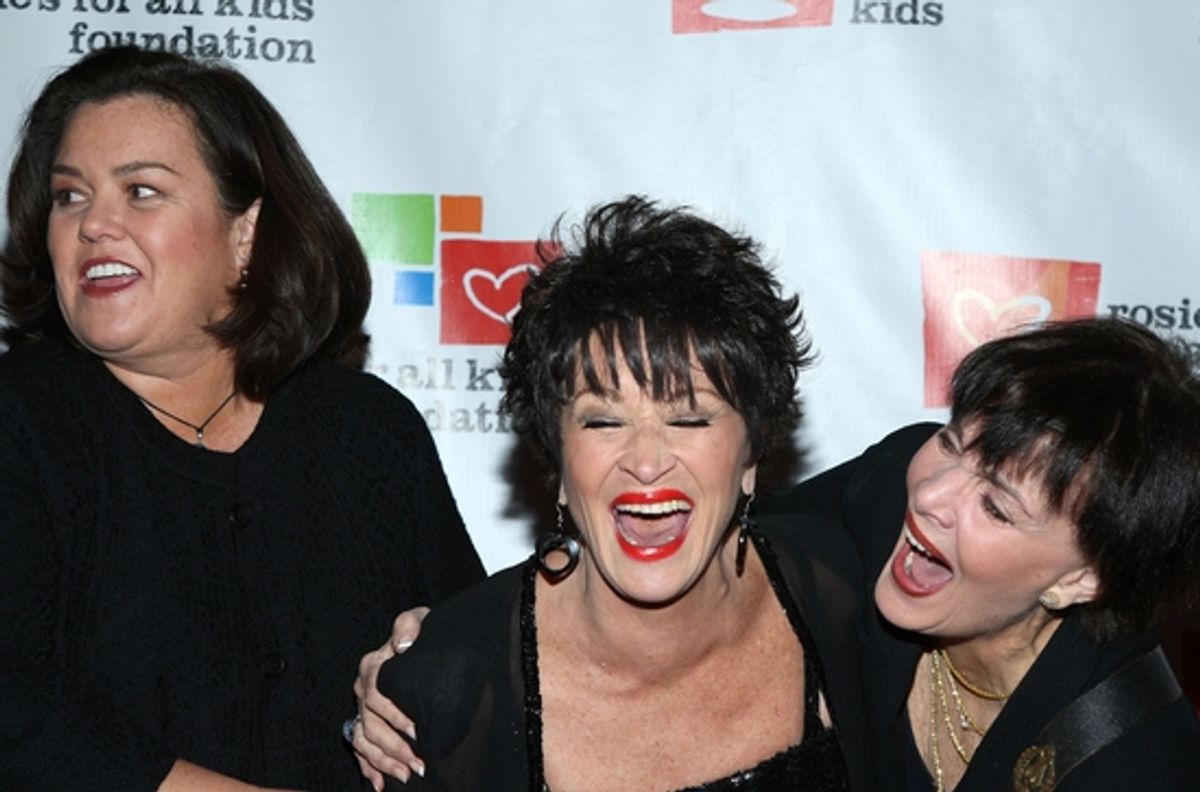 Rosie O'Donnell, Chita Rivera and Linda Dano at Rosie's Gala: Building Dreams for Kids Honors Rivera