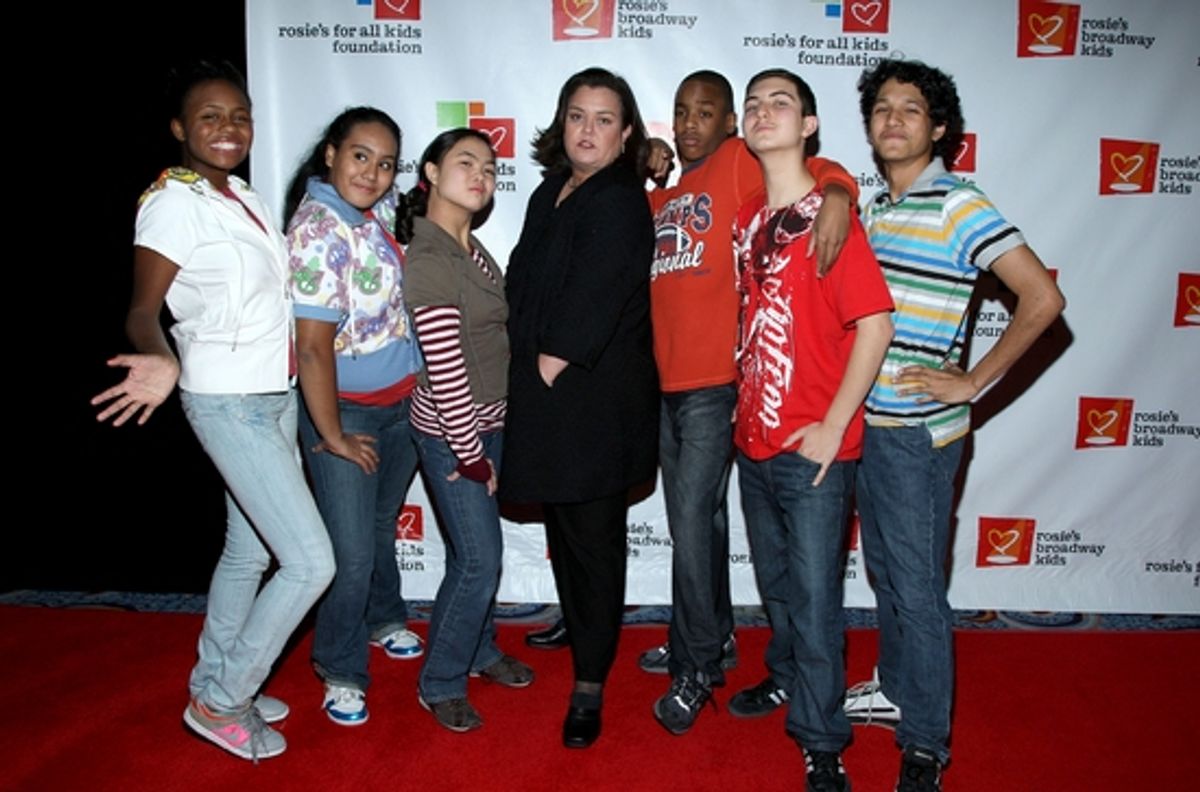 Rosie O'Donnell and Rosie's Broadway Kids at 