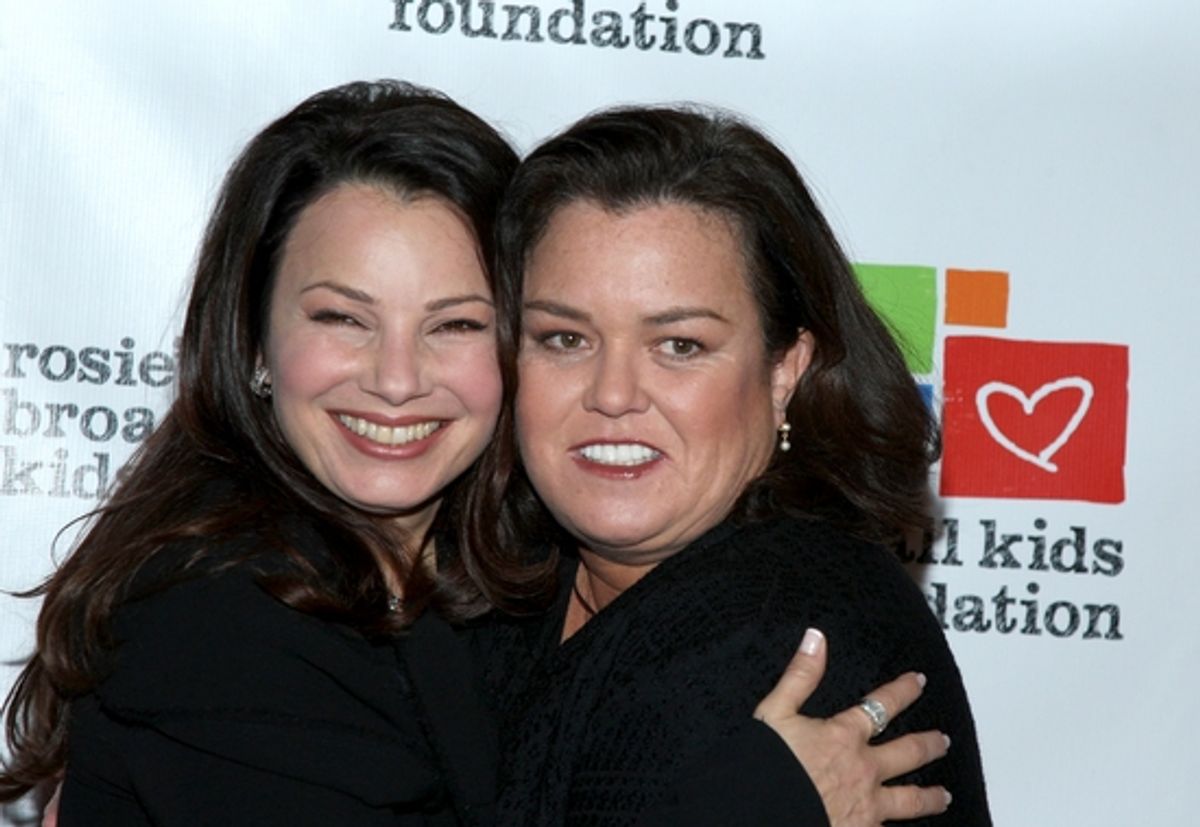 Fran Drescher and Rosie O'Donnell at 