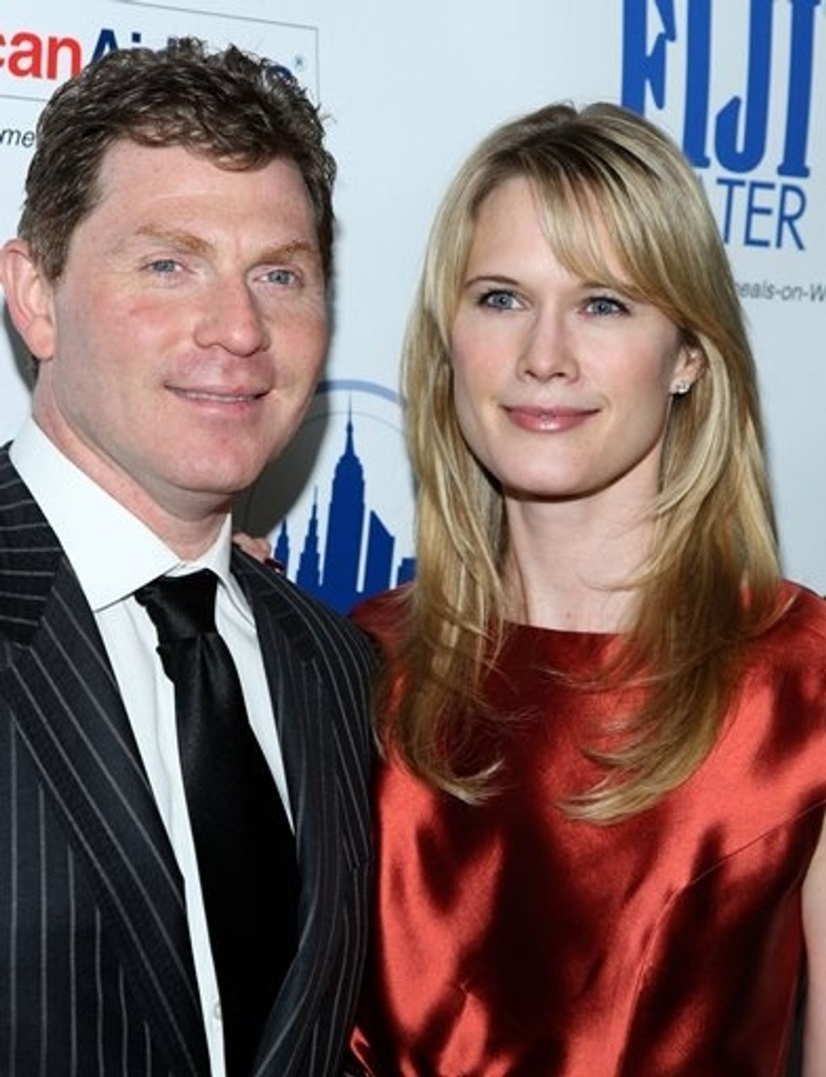 Bobby Flay and Stephanie March at City Meals-on-Wheels Power Lunch for Women
