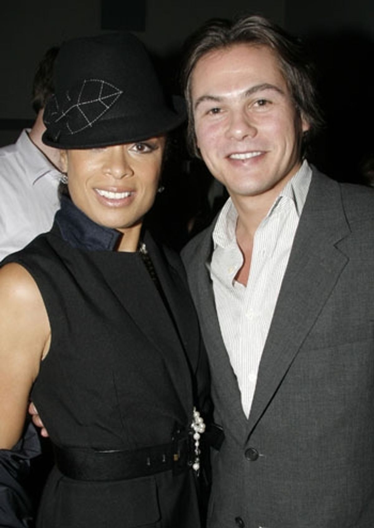 Valarie Pettiford with producer Jonas Nielsen at 