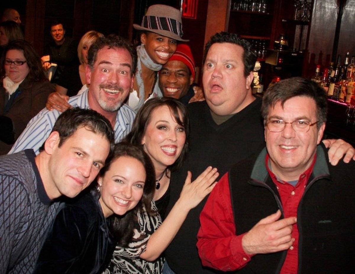 Kasey Marino, Niki Scalera, John Boswell, Susan Mosher, Carla Duren, Matthew Morgan, Paul Vogt and Kevin Meaney at 