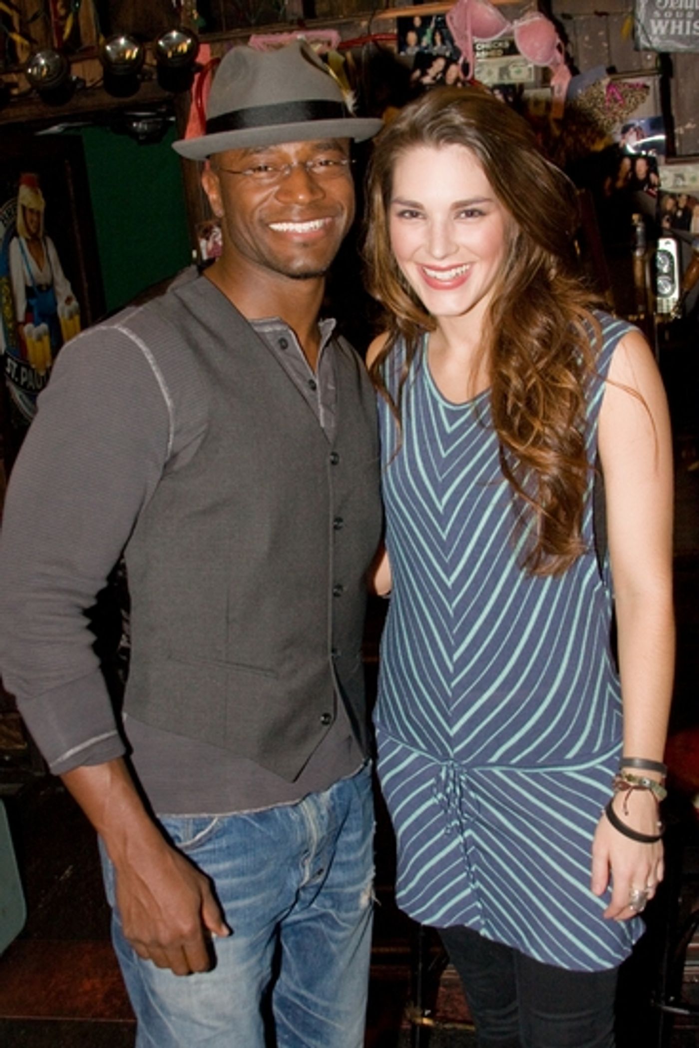Photo Coverage: Taye Diggs Visits ROCK OF AGES  Image