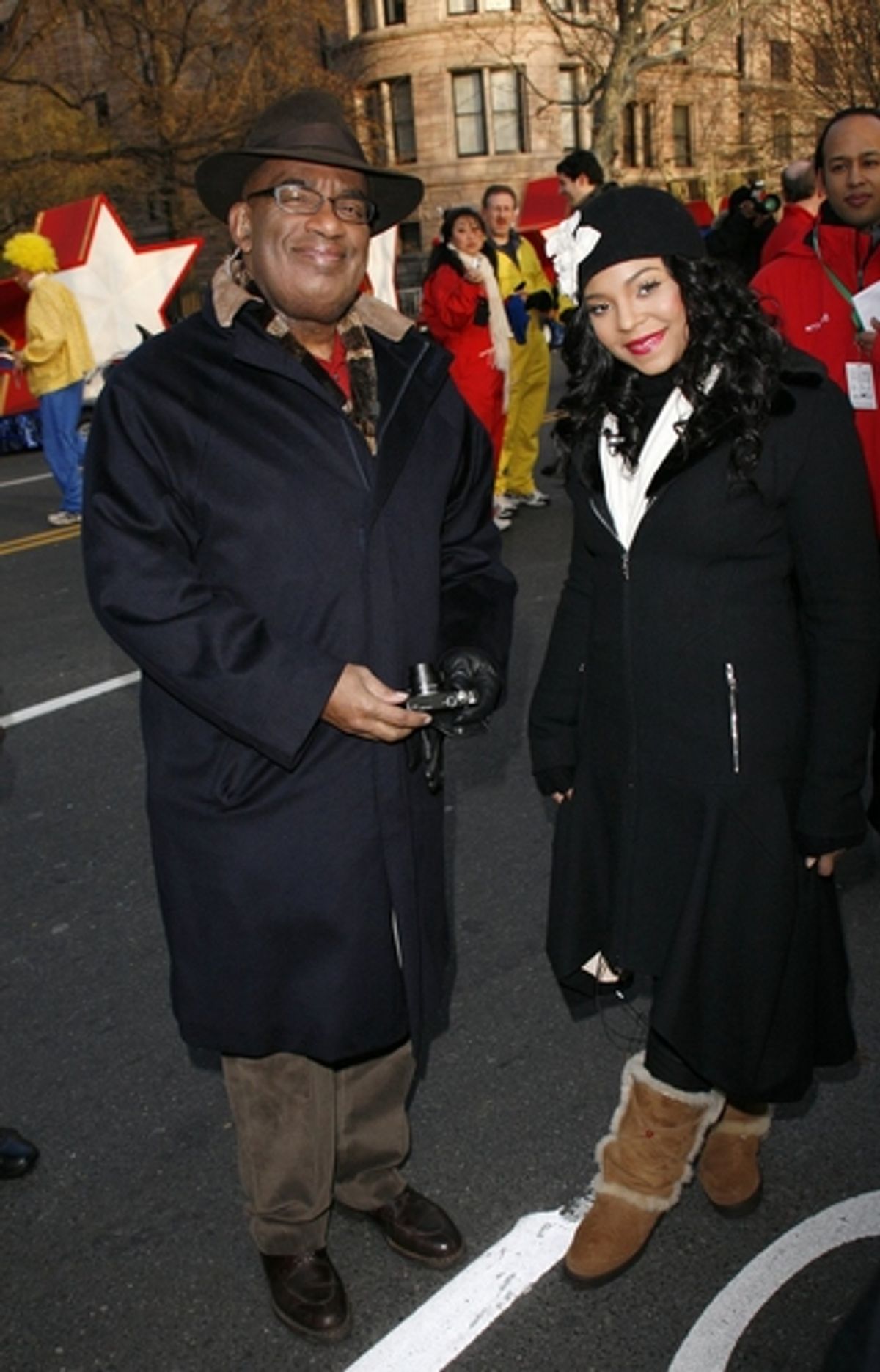 Al Roker and Ashanti at The 82nd Annual Macy's Thanksgiving Day Parade Part I