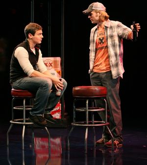 Jonathan Groff and Zachary Booth @ BroadwayWorld Jonathan Groff and Zachary Booth Photo