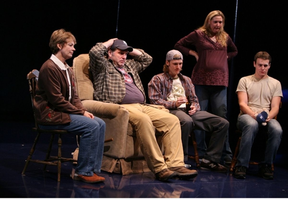 Michele Pawk, Skipp Sudduth, Zachary Booth, Cassie Beck, and Jonathan Groff at 
