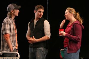 Zachary Booth, Jonathan Groff, and Cassie Beck @ BroadwayWorld Zachary Booth, Jonathan Groff, and Cassie Beck Photo
