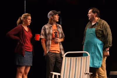 Zachary Booth, Jonathan Groff, and Cassie Beck Photo