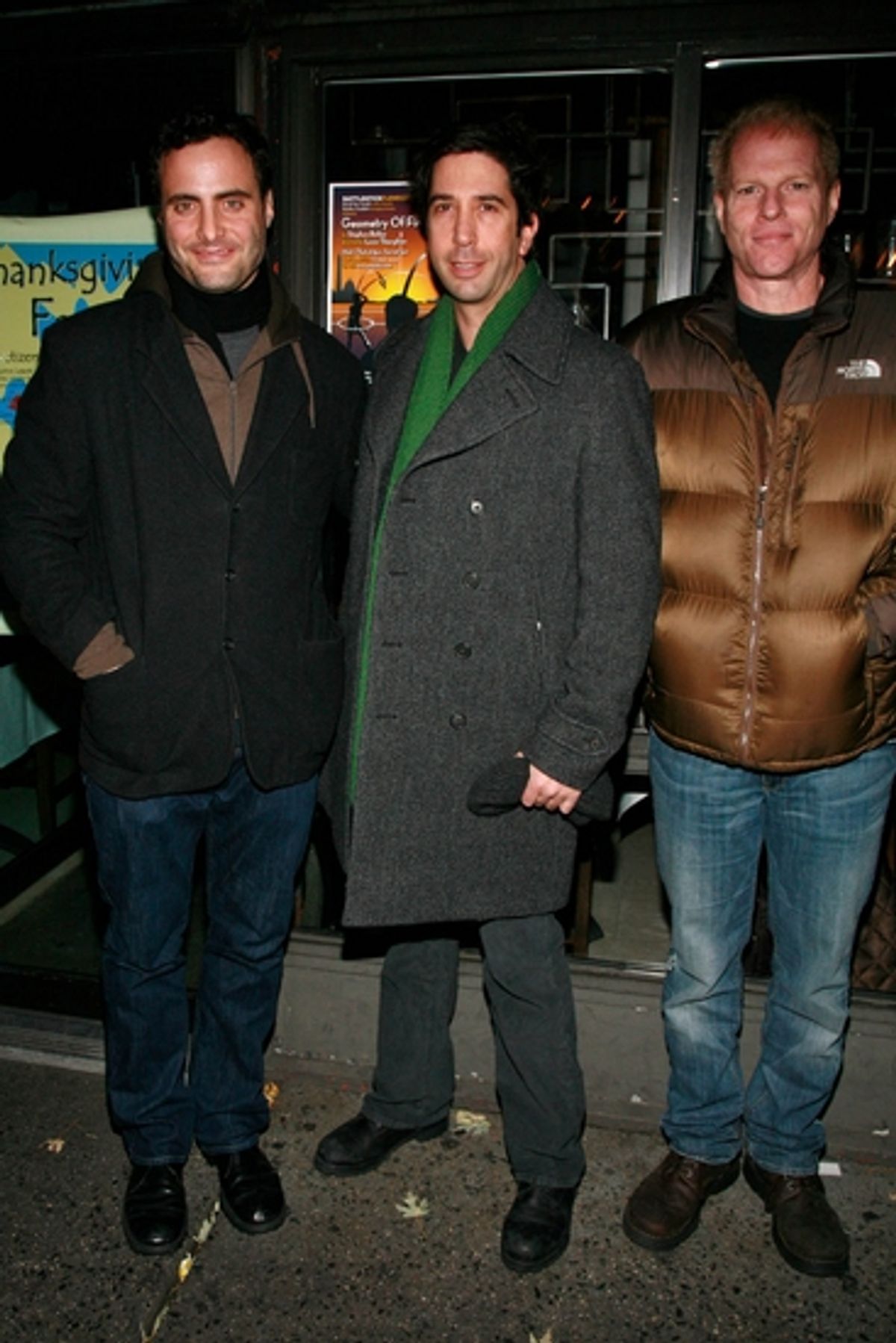 Dominic Fumusa, David Schwimmer and Noah Emmerich at 
