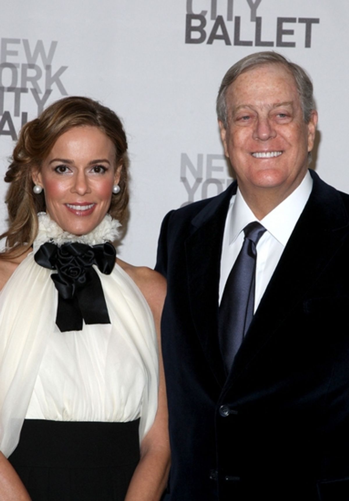 Julia Koch and David Koch at NYC Ballet's 2008-2009 Opening Night Gala