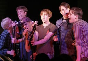 Andy Mientus, Kyle Riabko, Anthony Lee Medina, Ben Moss and Matt Shingledecker @ BroadwayWorld Andy Mientus, Kyle Riabko, Anthony Lee Medina, Ben Moss and Matt Shingledecker Photo