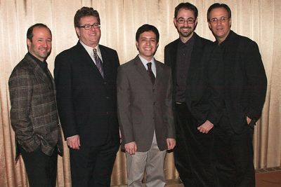 Current Winner Adam Gwon with previous winners Photo