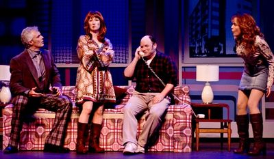 From Left to Right: Patrick Cassidy, Vicki Lewis, Jason Alexander, and Lea Thompson Photo