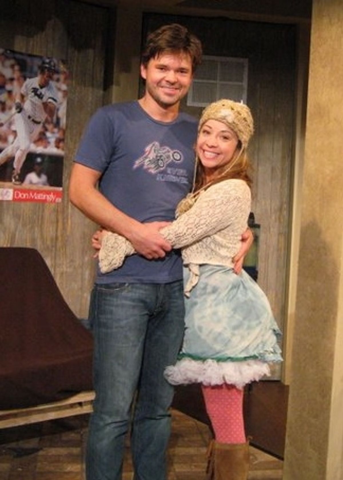 Hunter Foster and wife Jennifer Cody at 