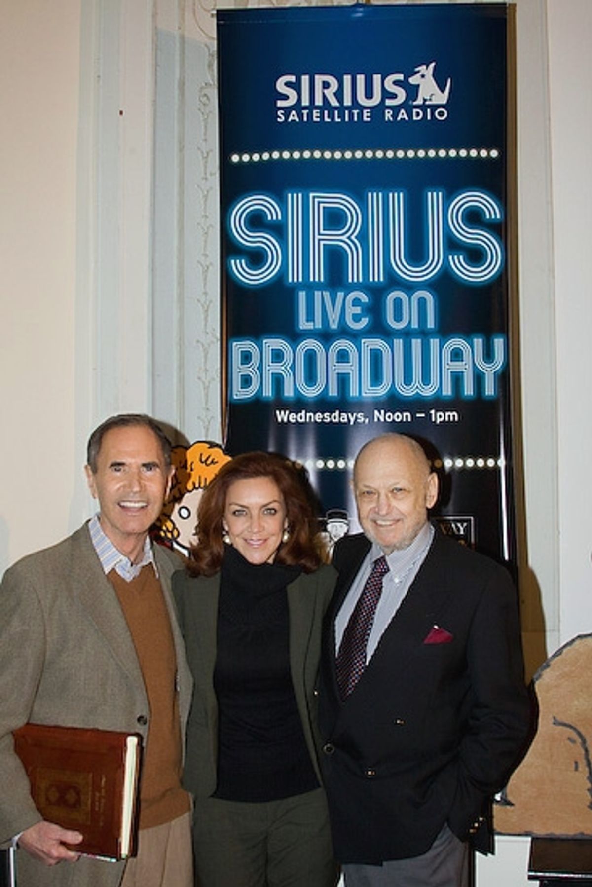 Freddie Gershon, Andrea McArdle, and Charles Strouse at 'All About ANNIE' at SIRIUS Live on Broadway