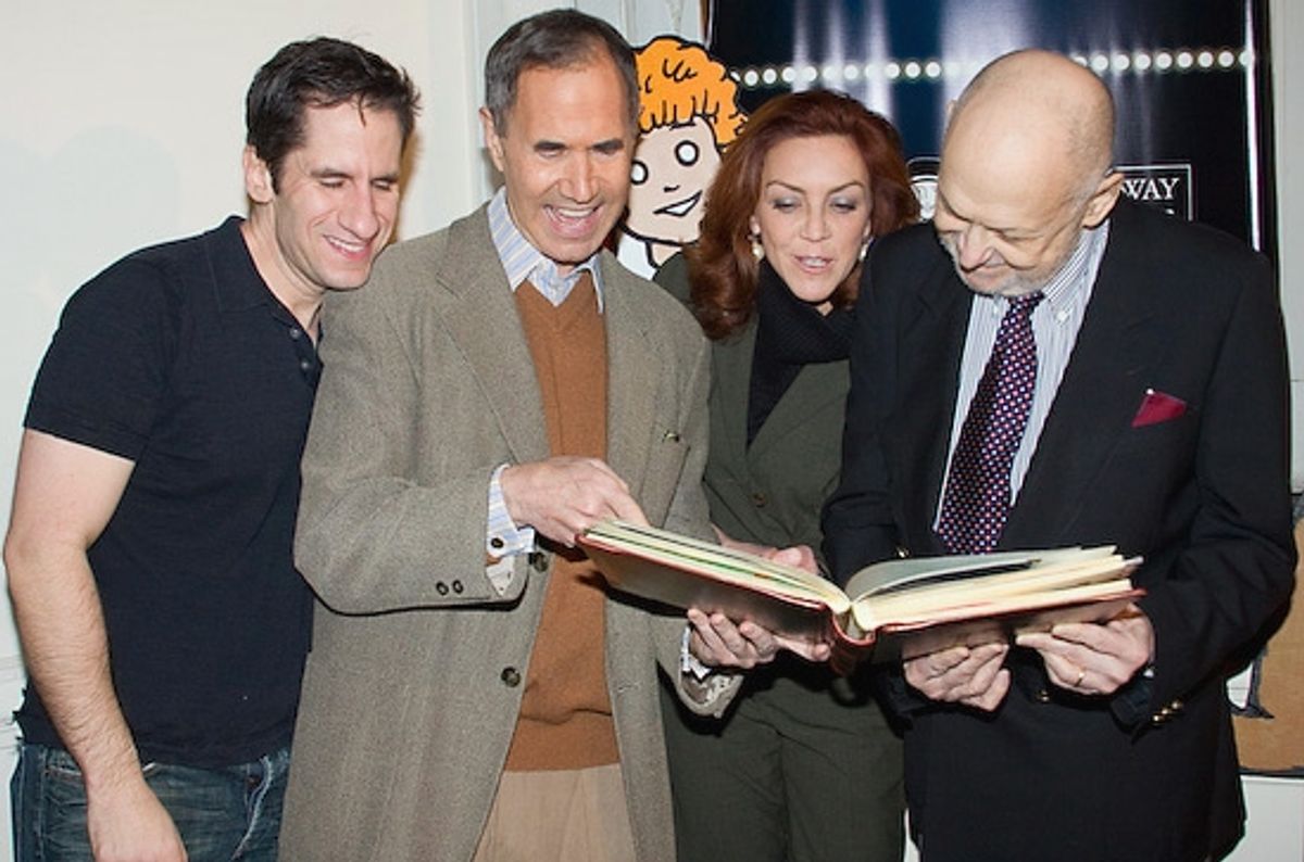 Seth Rudetsky, Freddie Gershon, Andrea McArdle, and Charles Strouse at 'All About ANNIE' at SIRIUS Live on Broadway