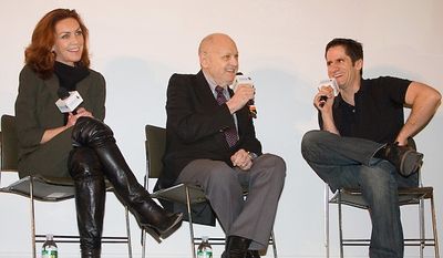 Andrea McArdle, Charles Strouse, and Seth Rudetsky
 Photo