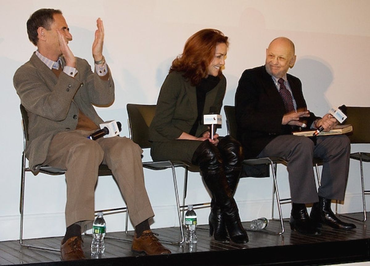 Freddie Gershon, Andrea McArdle, and Charles Strouse at 'All About ANNIE' at SIRIUS Live on Broadway