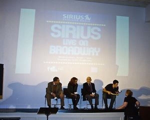 Freddie Gershon, Andrea McArdle, Charles Strouse, and Seth Rudetsky Photo