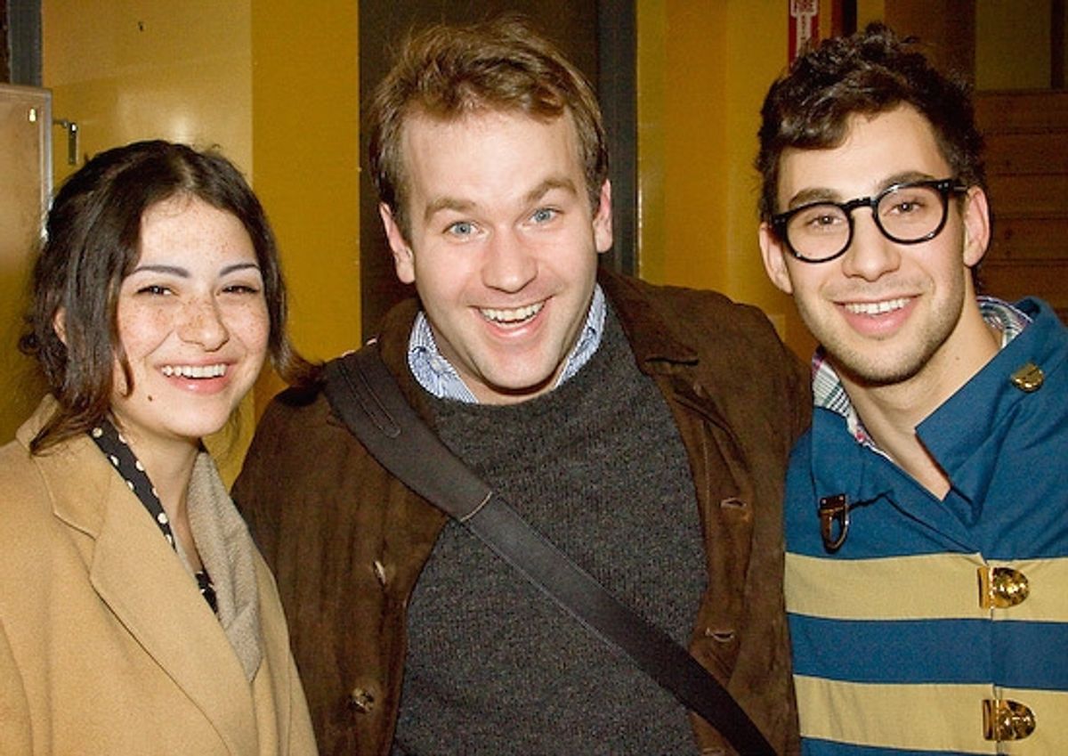 Mike Birbiglia with Alia Shawkat (Arrested Development) and Jack Antonoff (Steel Train) at 